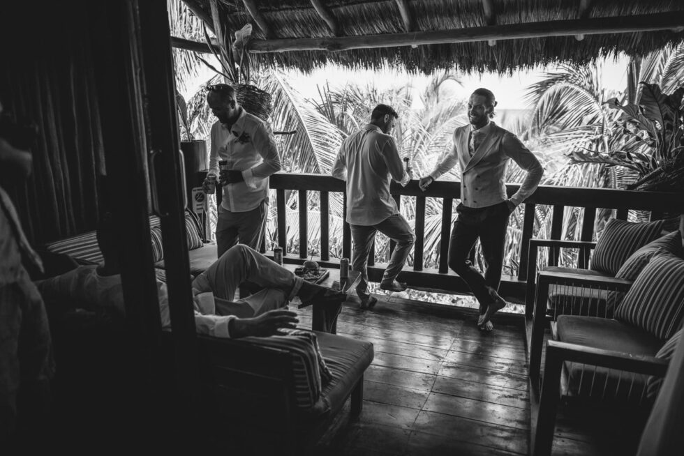 Groom’s Getting-Ready Shots: Showcasing the Cancun Vibe