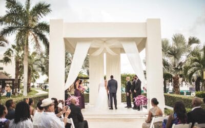 Wedding photos at Hyatt Ziva Riviera Cancun