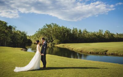Wedding photos at Banyan Tree Mayakoba