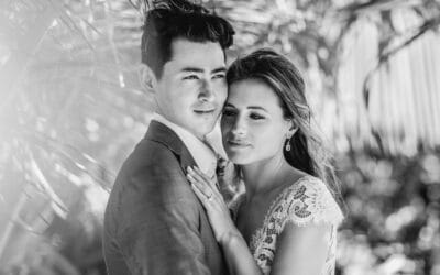 Wedding photos at Punta Venado Beach Club