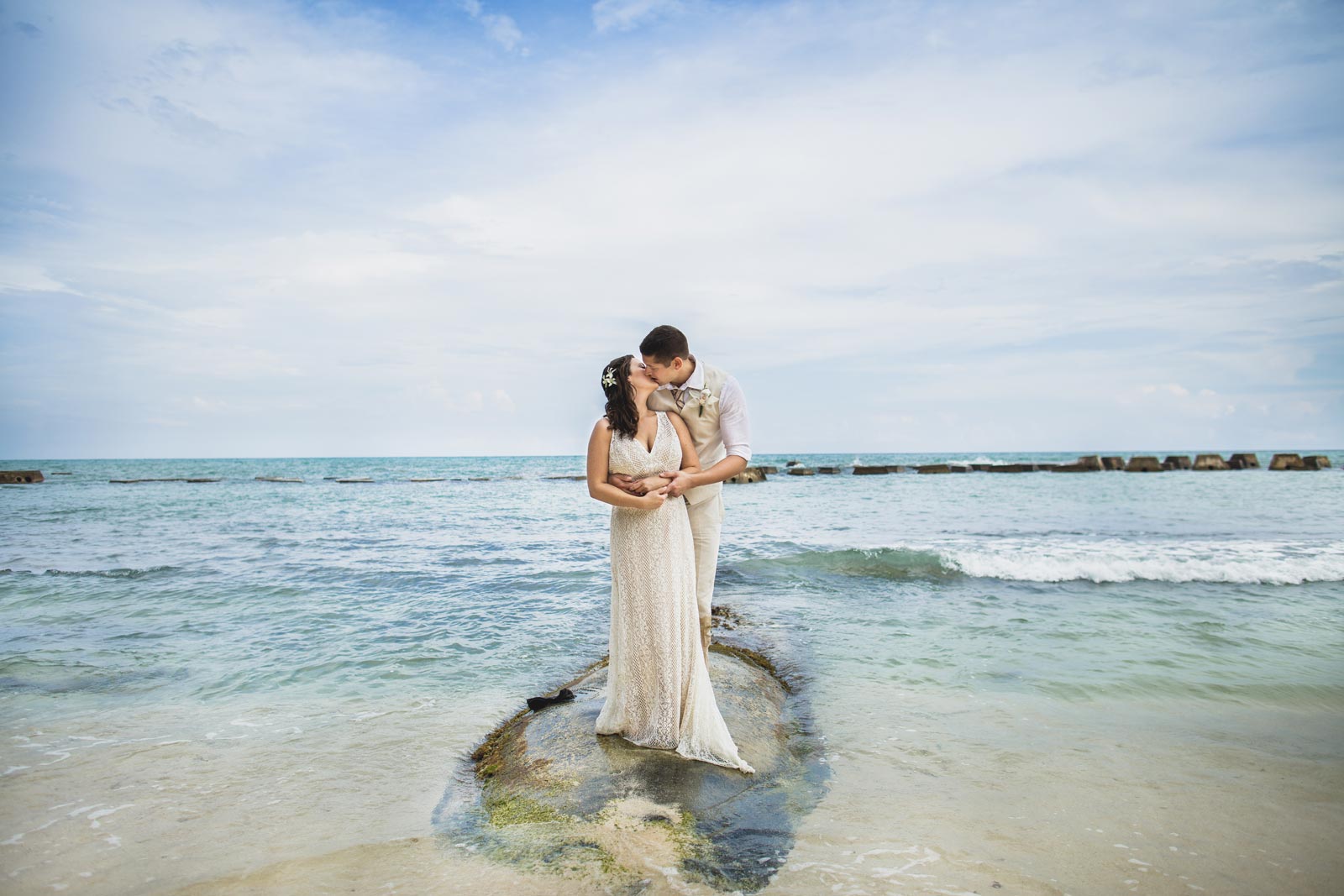 cancun beach wedding photographer