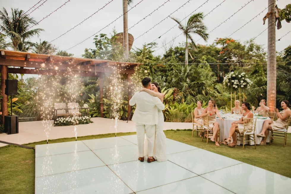 Sparklers or Fireworks? Nighttime Lighting for Cancun Weddings